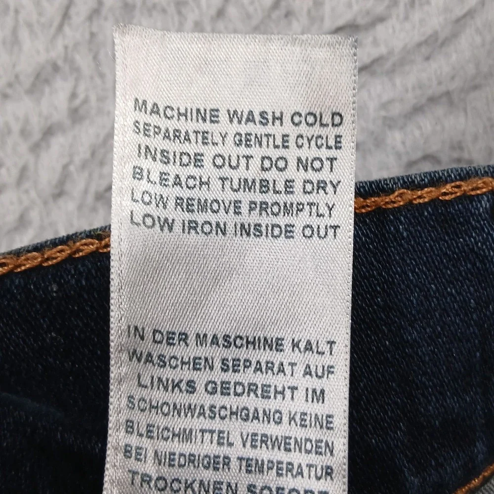 True Religion Section Straight Seat Flap Pocket Jeans‎ Men's 40 Dark Wash EUC